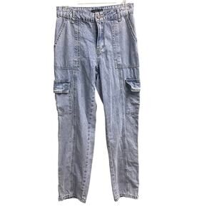 Sincerely Jules Cargo Jeans Size 3 Sz 25 Light Wash Denim
